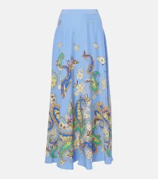 Floral silk maxi skirt Floral silk maxi skirt