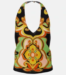 Floral silk top Floral silk top