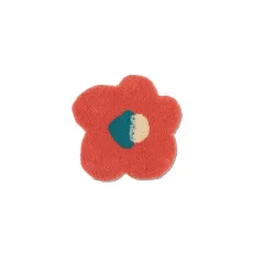 Flower Chair Rug Orange Flower Chair Rug Orange