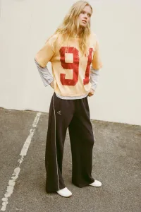 Flowy Joggers With Piping Flowy Joggers With Piping