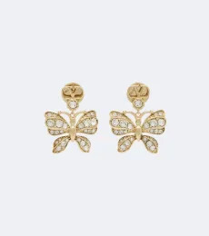 Flutterby VLogo SwarovskiÂ-embellished earrings Flutterby VLogo SwarovskiÂ-embellished earrings