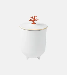 Footed Coral candle Footed Coral candle