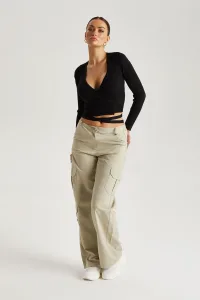 Formal Wide Leg Cargo Trouser 12