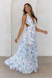 Forward Fashion Maxi Dress Blue Forward Fashion Maxi Dress Blue