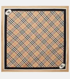 Foulard Burberry Check en soie Foulard Burberry Check en soie