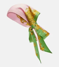 Foulard imprimé en sergé de soie Foulard imprimé en sergé de soie