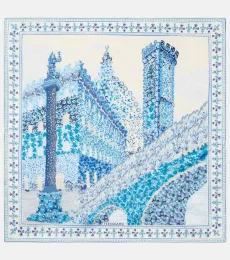 Foulard imprimé en soie Foulard imprimé en soie