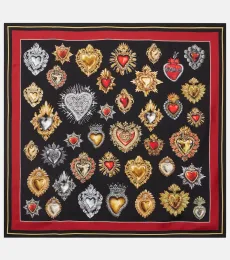 Foulard imprimé en soie Foulard imprimé en soie