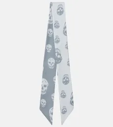 Foulard Skull en sergé de soie à imprimé Foulard Skull en sergé de soie à imprimé