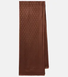 Foulard Toute la V en soie et laine Foulard Toute la V en soie et laine