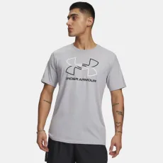 Foundation Men's Short Sleeve Mod Gray Medium Heather White Black 3XL Foundation Men's Short Sleeve Mod Gray Medium Heather White Black 3XL