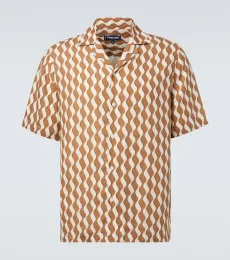 Frescobol Carioca Roberto printed linen shirt