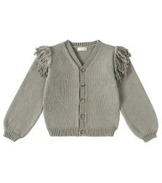 Fringed cotton cardigan Fringed cotton cardigan