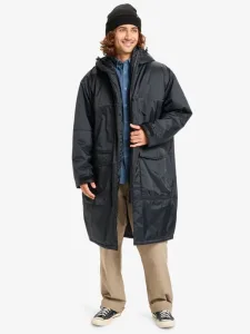 Full Rig - Men Black Hooded Poncho Jacket Full Rig - Men Black Hooded Poncho Jacket