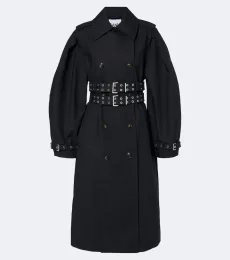 Gabardina de algodón con cinturón Gabardina de algodón con cinturón