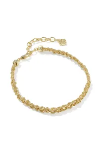 Gabriella Braided Chain Bracelet 14K Yellow Gold Over Brass Gabriella Braided Chain Bracelet 14K Yellow Gold Over Brass