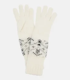 Gants en alpaga et laine à ornements Gants en alpaga et laine à ornements