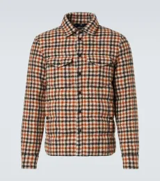 Gelt checked virgin wool down jacket Gelt checked virgin wool down jacket