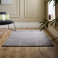 Geometric Rug Charcoal