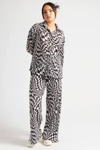 Geometric Wide Leg Trouser 14 Geometric Wide Leg Trouser 14