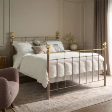 George Bed, Double - Solid, Vintage Rose