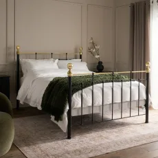 George Bed, King - Pocket Sprung, Black