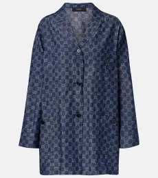 GG jacquard denim shirt GG jacquard denim shirt