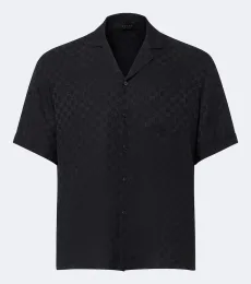 GG jacquard silk bowling shirt GG jacquard silk bowling shirt