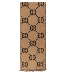 GG jacquard wool scarf GG jacquard wool scarf
