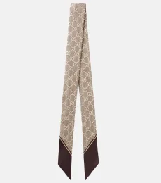 GG silk scarf