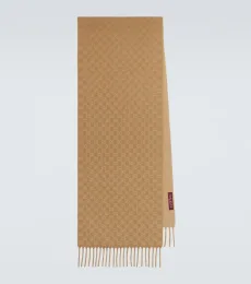 GG wool and cashmere scarf GG wool and cashmere scarf