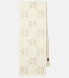 GG wool and silk scarf GG wool and silk scarf