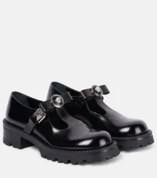 Gianni Ribbon leather flats