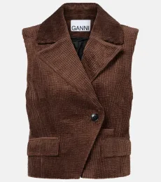 Gilet en velours côtelé de coton