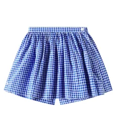 Gingham linen and cotton skort Gingham linen and cotton skort