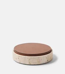 Giza Small marble and leather box