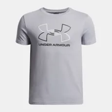GL Foundation Boys' Short Sleeve Mod Gray Light Heather Black GL Foundation Boys' Short Sleeve Mod Gray Light Heather Black
