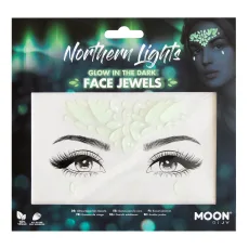 Glow in the Dark Face Jewels, Northern Lights Glow in the Dark Face Jewels, Northern Lights