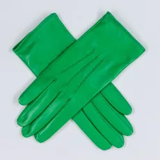 Go Green Silk Lined Italian Leather Gloves Go Green Silk Lined Italian Leather Gloves
