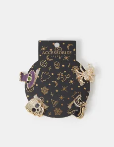 Gold 4-Pack Mini Spooky Claw Clips Gold 4-Pack Mini Spooky Claw Clips