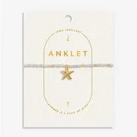 Gold Blue Starfish Anklet - Gold Gold Blue Starfish Anklet - Gold