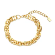 Gold Braided Chain Bracelet - Gold Gold Braided Chain Bracelet - Gold