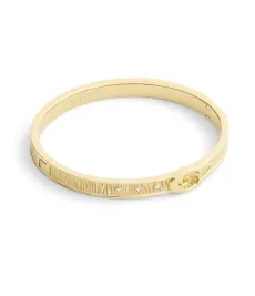 Gold C CZ Buckle Bangle - Gold Gold C CZ Buckle Bangle - Gold