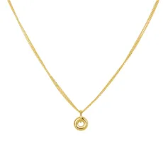 Gold Double Chain Interlink Necklace - 40cm Gold Double Chain Interlink Necklace - 40cm