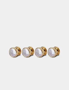 Gold Dress Stud Set Rhodium Men's Gold Dress Stud Set Rhodium Men's