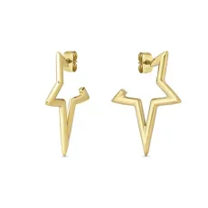 Gold Ecclettica Star Hoop Earrings Gold Ecclettica Star Hoop Earrings