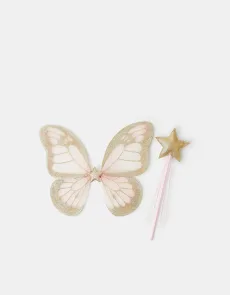 Gold Girls Butterfly Wings Dress Up Set, Girl's Gold Girls Butterfly Wings Dress Up Set, Girl's