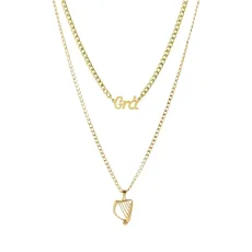 Gold Grá Harp Necklace Set - Gold Gold Grá Harp Necklace Set - Gold