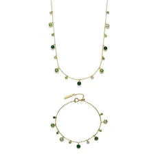 Gold Mini Droplet Green Gift Set - Gold Gold Mini Droplet Green Gift Set - Gold