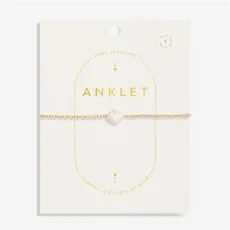 Gold Pearl Clover Anklet - Gold Gold Pearl Clover Anklet - Gold
